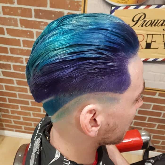 Blue And Purple Hair For Men