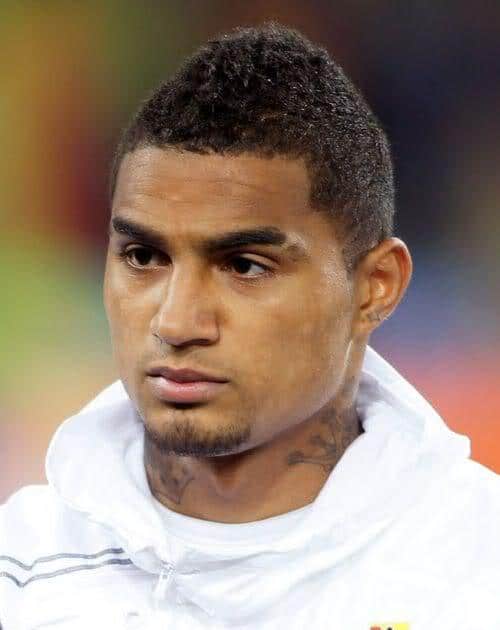 Image of soccer star Kevin-Prince Boateng short mohawk hair.