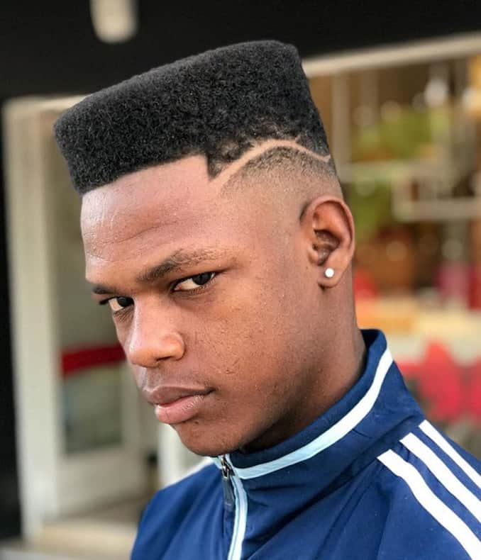box fade haircut for black men