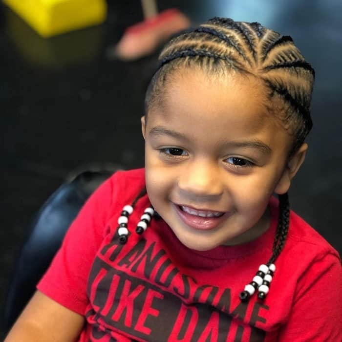 Boy Braids With Beads