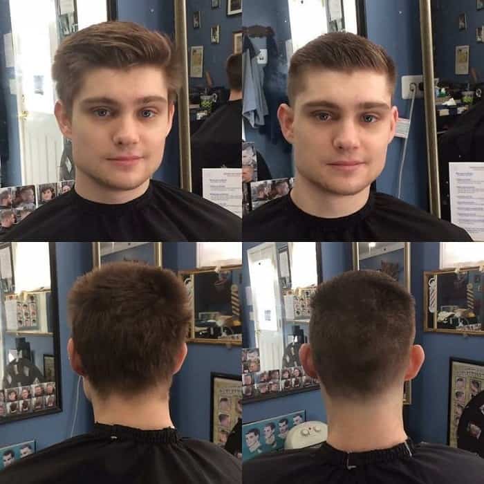 boys undercut with ivy league hairstyle