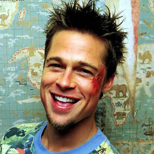 Brad Pitt short spiky hair