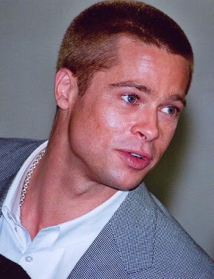 Men's hairstyle from Brad Pitt