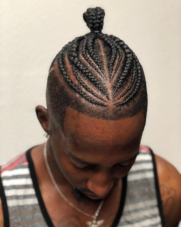 Man Bun Braids Man Bun Mens Braids Hairstyles Boy Braids Hairstyles Hair Styles Easy Steps 2836