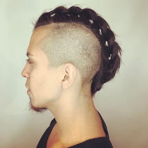 men's braided mohawk