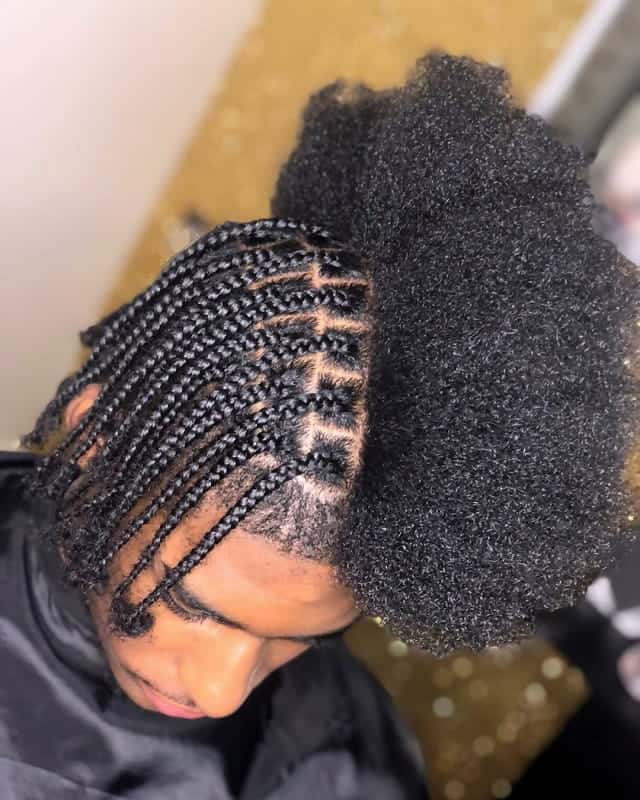 black men braid styles