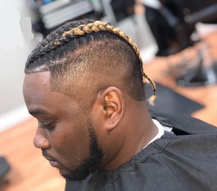 tresses d'hommes noirs pour cheveux courts