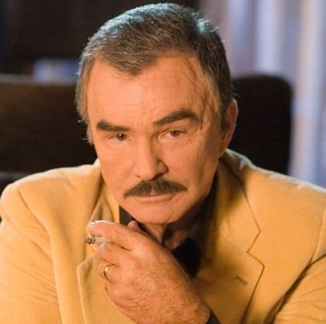 Picture of Burt Reynolds thin hair.