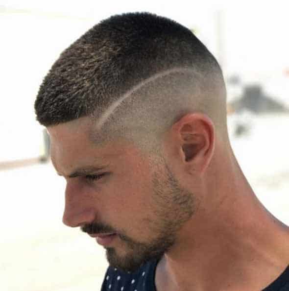 High Buzz Cut with A Design