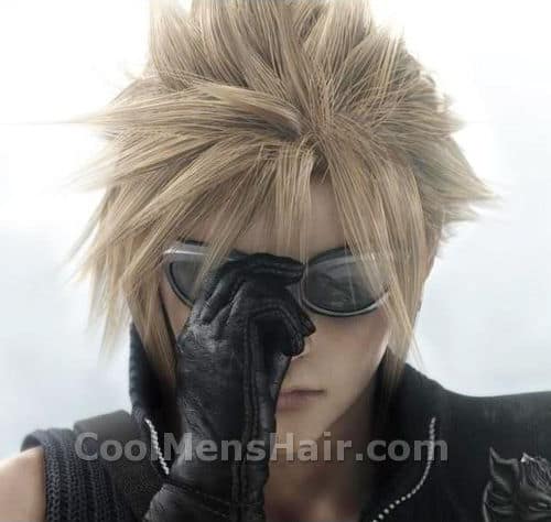 Photo of Cloud Strife hairstyle.