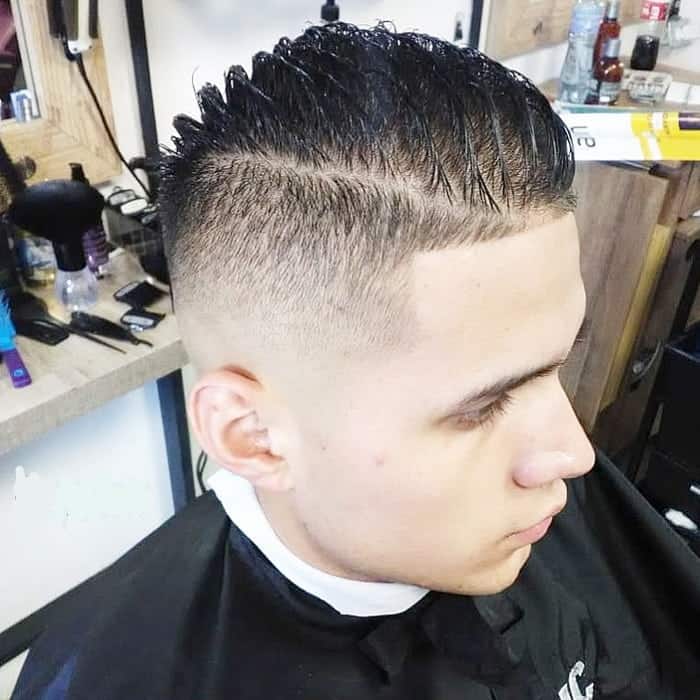 comb over fade for boys