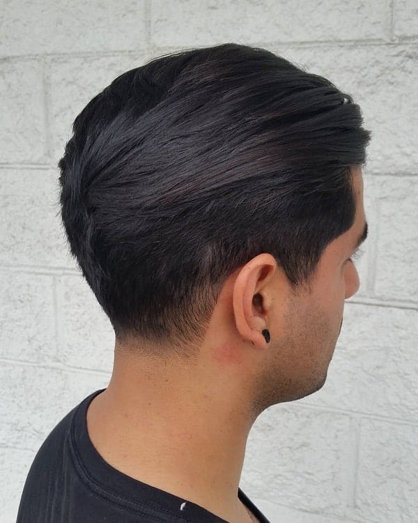 comb over with tapered back