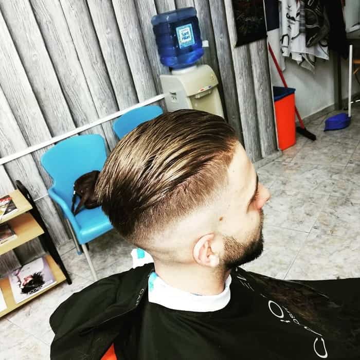 Comb Over with Razor Fade