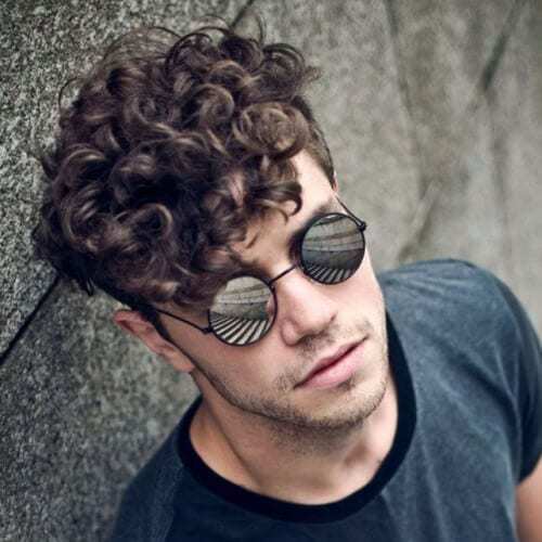 hairstyles for men with curly hair