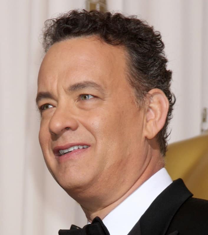 curly haired veteran actor - Tom Hanks