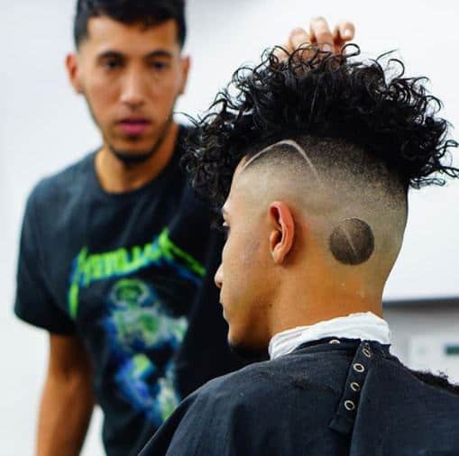 curly mohawk hairstyles for men