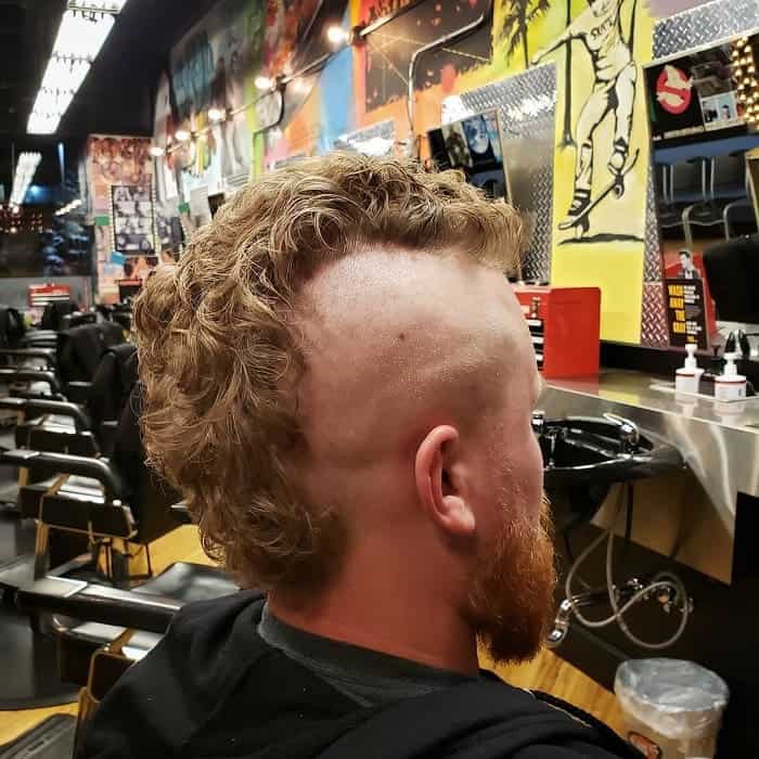 Curly Mohawk Mullet
