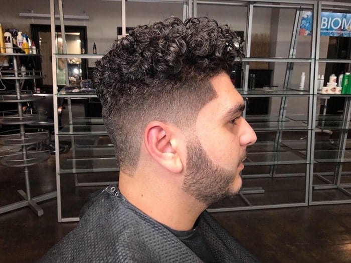 Curly Taper Haircut