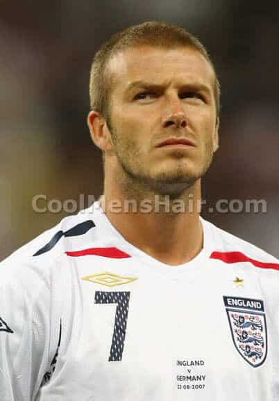 David Beckham buzz cut hairstyle.