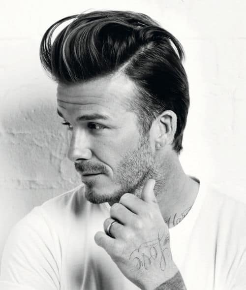 Photo of David Beckham Quiff hairstyle.