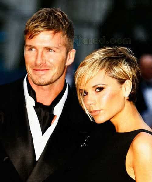 David Beckham short hairstyle.