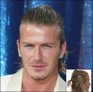 David Beckham's ponytail