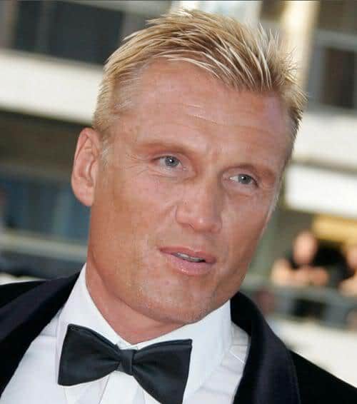 Photo of Dolph Lundgren hairstyle.