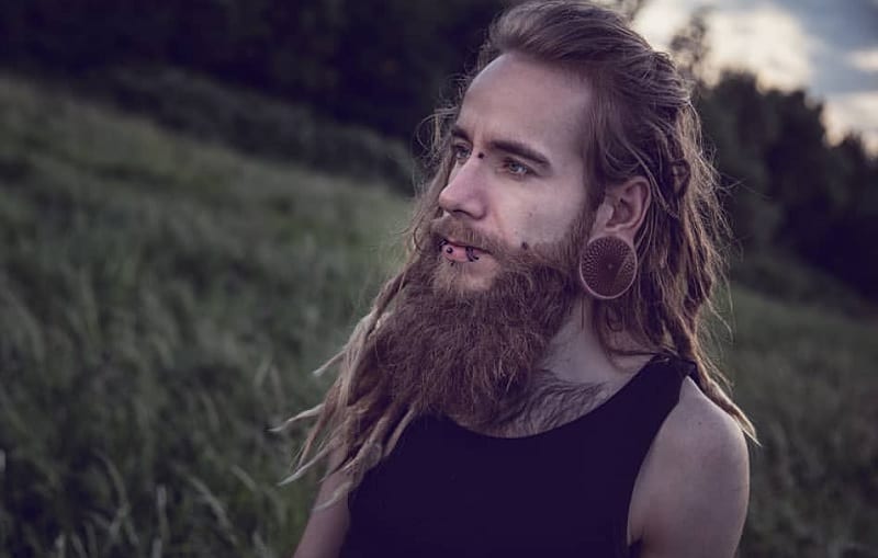 guy with dreadlock beard