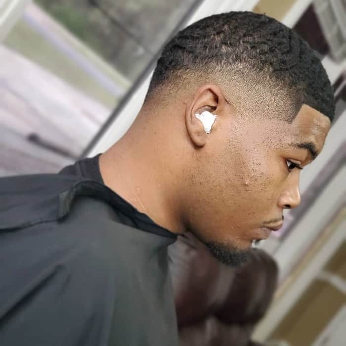 drop fade haircut for black men