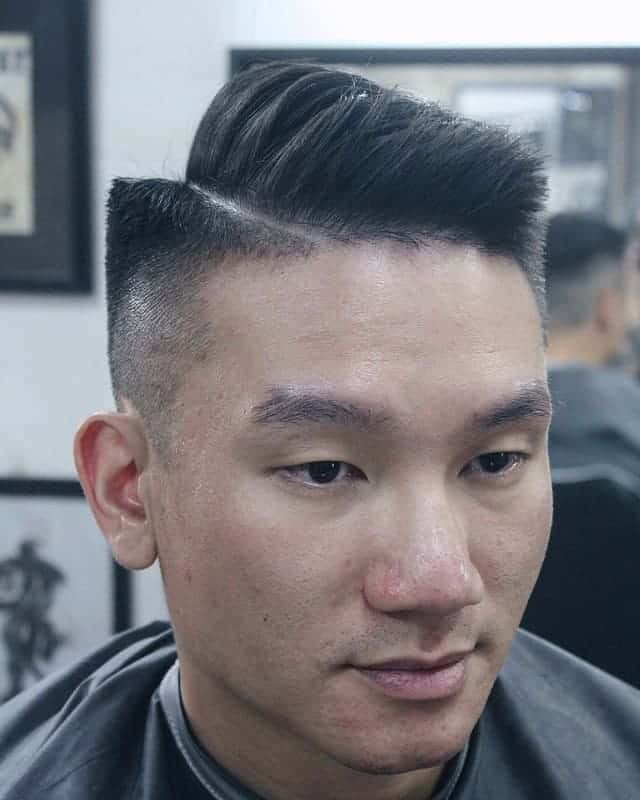 drop fade hairstyles with part