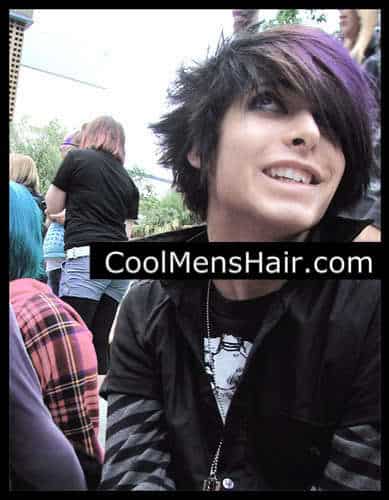 Image of spiky emo hairstyle.