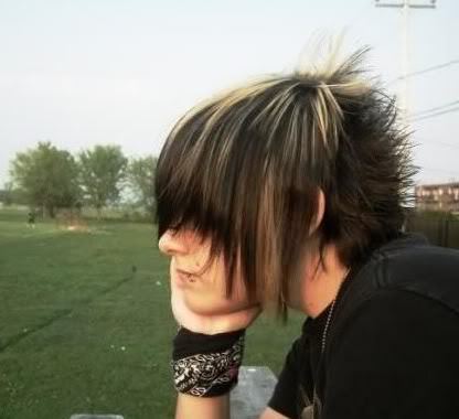 Picture of emo boy hair with spikes. 