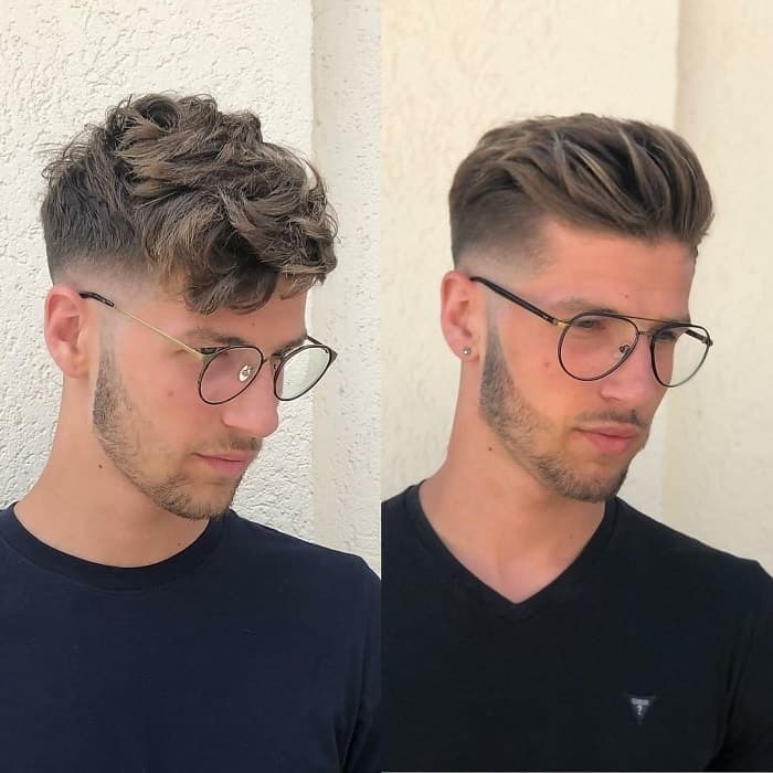 low fade undercut with spikes