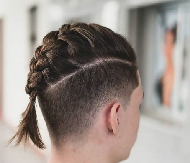 faux hawk braids with undercut