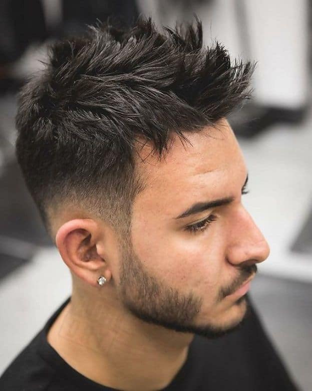 texturized faux hawk haircut