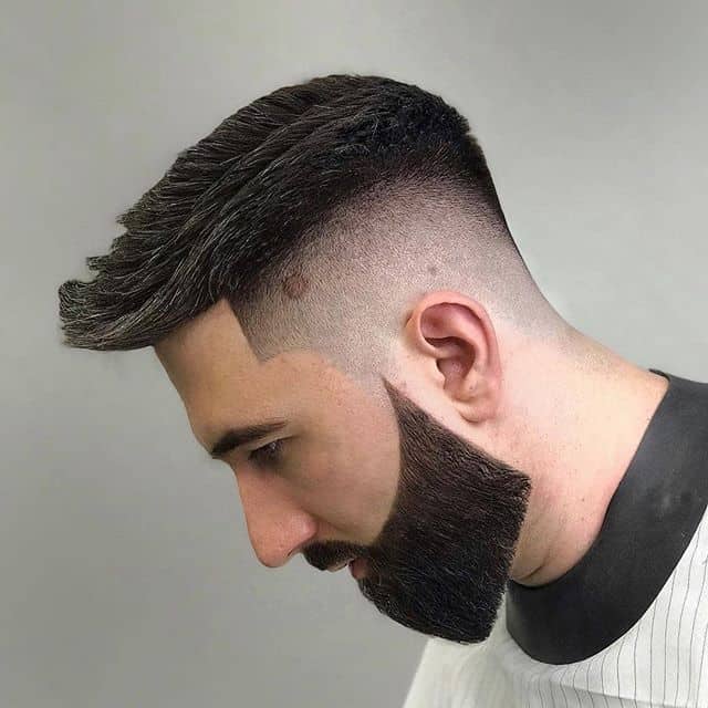 faux hawk taper with high fade