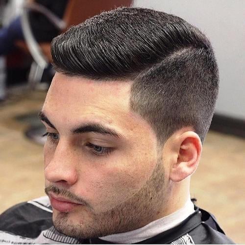 flat top with side part