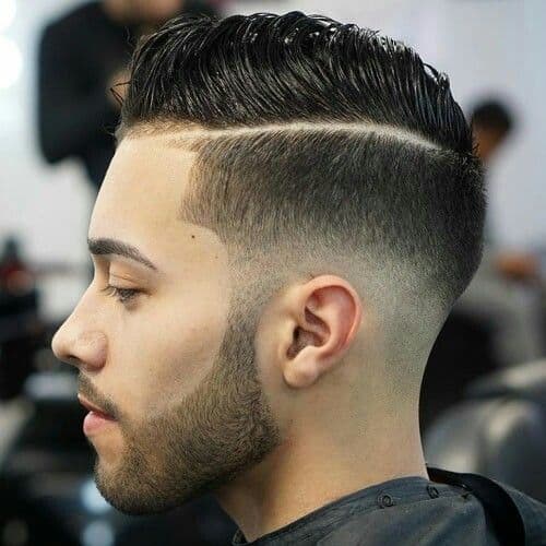 long hair flat top with fades