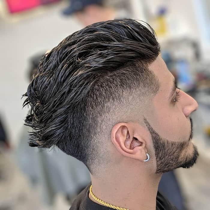 flow haircut with faux hawk