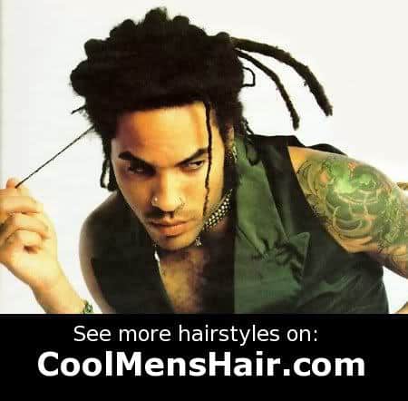 Lenny Kravitz dreadlocks cut.