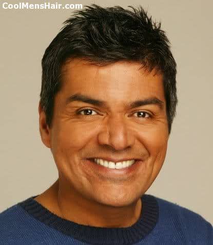 Picture of George Lopez hairstyle for men with square face. 