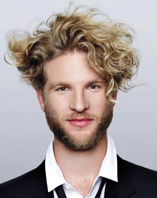 how to get waves with straight blonde hair for men