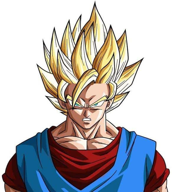 Goku blonde hairstyle