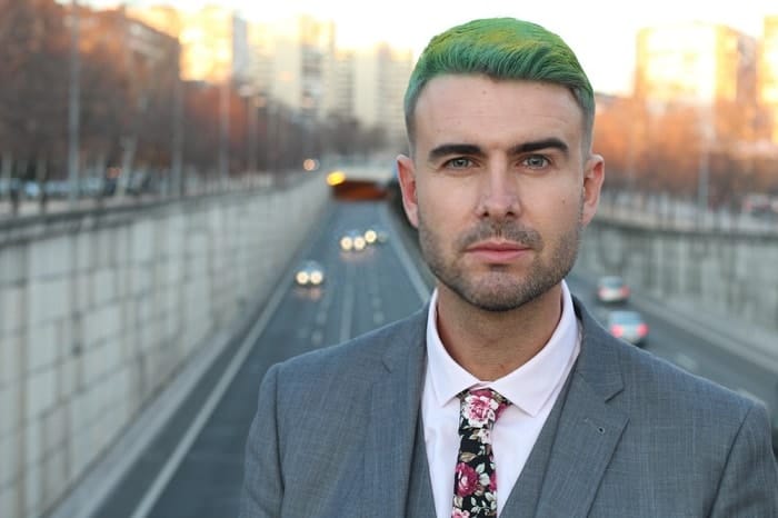 green hair dye for men