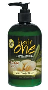 Image of Hair One Cleanser and Conditioner with Argan Oil for Curly Hair