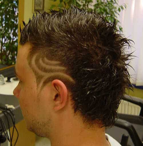 Mens hair tattoo picture.