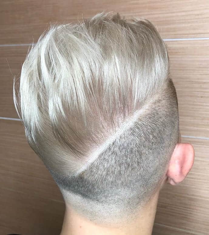 diagonal hard part haircut 