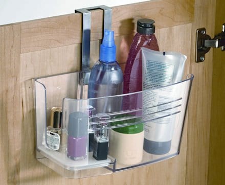 Image of Hide Away Hair Dryer Holder Bathroom Organizer.