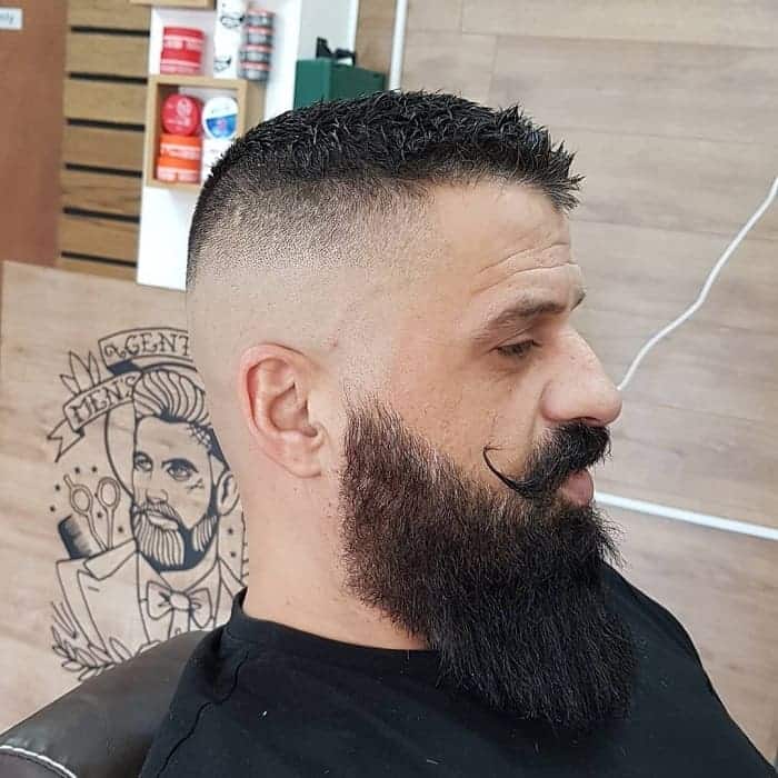 guy with high and tight skin fade haircut