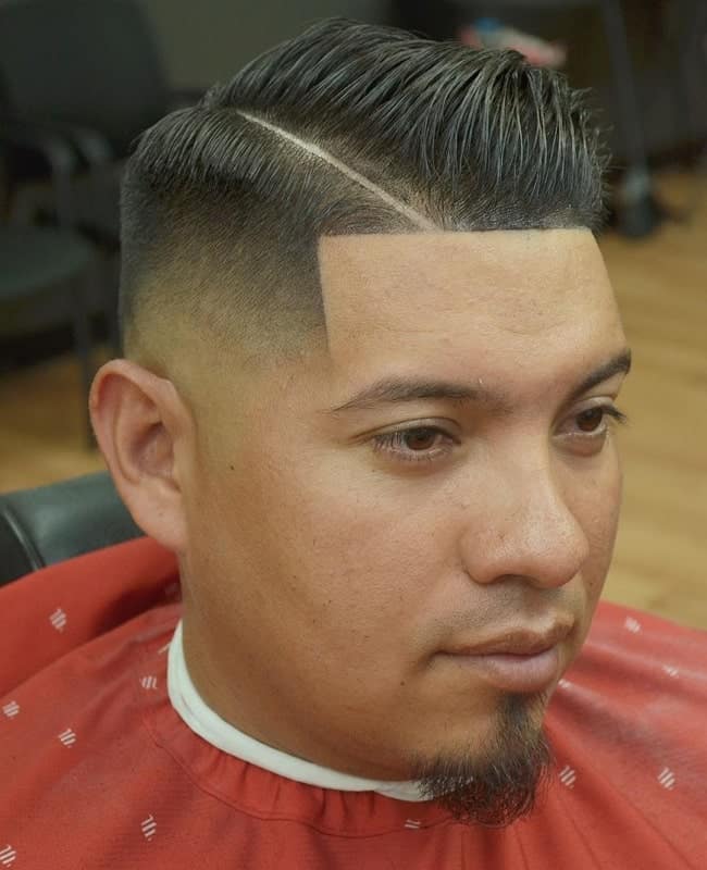 high taper fade comb over 